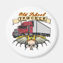 Alte Schul-LKW-Fahrer Magnete