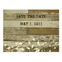Altes Holz Save the Date Postkarte