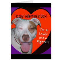 Amant de carte de Valentine pas un amour de pitbul