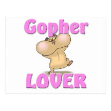 Amant de Gopher Carte Postale