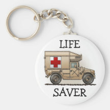 Ambulance militaire Keychain de Croix-Rouge Porte-clefs
