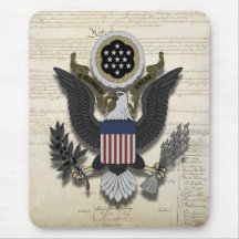 Amerikaner Eagle auf der Konstitution Mauspad
