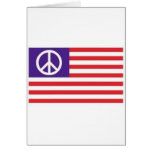Amerikanische Friedensflagge Grußkarten