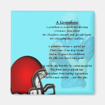 Amerikanischer Fußball-Enkel-Gedicht Kühlschrankmagnete