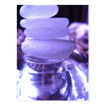 Amethyst Seeglas Postkarte