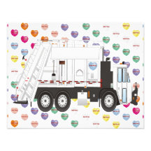 Amour de camion à ordures faire-parts