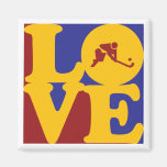 Amour d'hockey de champ magnets