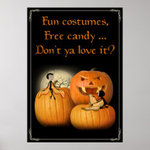Amour Halloween Affiche