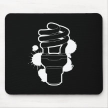 Ampoule économiseuse d'énergie tapis de souris
