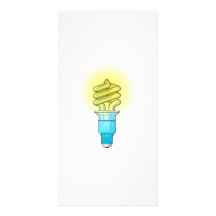 Ampoule fluorescente cartes avec photo
