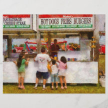 Amusement - papa je veux un hot-dog prospectus en couleur