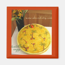 Ananas-orange Tupfen-Tortilla-gemütlicher Magnet Kühlschrankmagnet