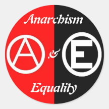 Anarchismus u. Gleichheitsrundschreibenaufkleber