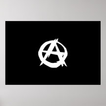 Anarchist, politische Flagge Kolumbiens Posterdruck