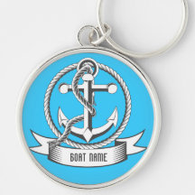 Ancre Keychain de bateau Porte-clefs