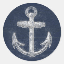 Ancre nautique vintage autocollants