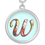 Anfangsw-Monogramm-Halskette