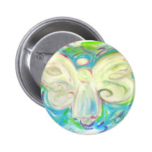Ange de lumière blanche pin's avec agrafe