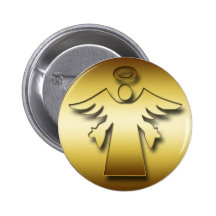 ANGE GARDIEN D'OR BADGE