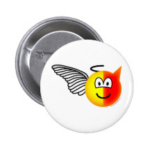 Ange ou émoticône de diable badges