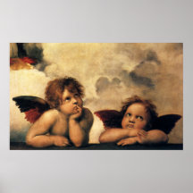 Anges de Sistine Madonna par Raphael Sanzio Posters