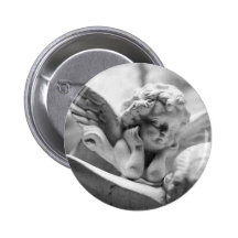 Anges observant au-dessus de moi badge avec épingle