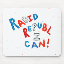 Anhängerspaß-Wortkunst des republikanischen Wähler Mousepad