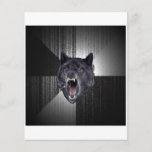 Animal Meme de conseil de loup de folie Prospectus