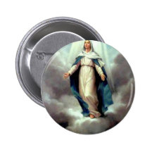 Annahme von Mary Anstecknadelbutton