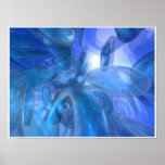 Anneaux bleus transparents posters