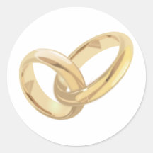Anneaux de mariage adhésifs ronds