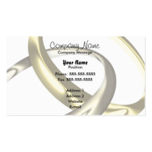 Anneaux de mariage cartes de visite professionnelles