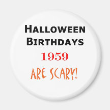 anniversaire 1959 de Halloween Aimants