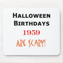 anniversaire 1959 de Halloween Tapis De Souris
