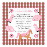 Anniversaire de cow-girl de denim invitations
