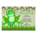 Anniversaire doux MIGNON de jungle de vignes de gr Invitation Personnalisée