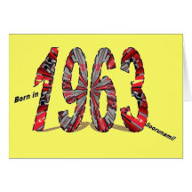 Anniversaire soutenu 1963 cartes