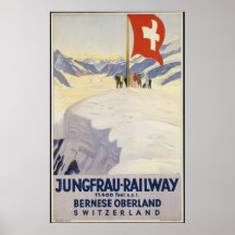 Annonce vintage d'affiche de voyage de trains de l