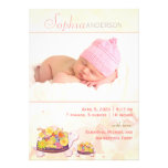 Annonces de naissance de photo pour le bébé invitations personnalisables