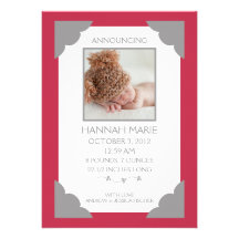 Annonces pour toujours encadrées de naissance de p faire-part personnalisés