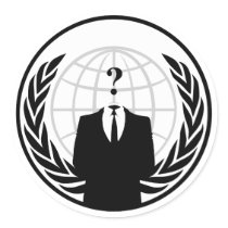 Anonymer internationaler Aufkleber