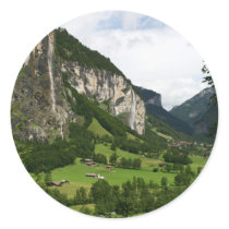 Ansicht von Trummelbach Fällen, Lauterbrunnen CH aufkleber