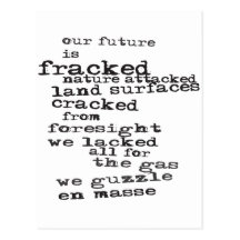Anti-Fracking Postkarten
