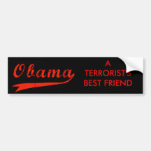 Anti Obama - adhésif pour pare-chocs de meilleur a Adhésifs Pour Voiture