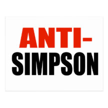 ANTI-SIMPSON POSTKARTEN