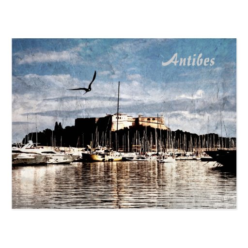 Antibes-Hafenpostkarte
