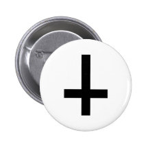 Antichriste croisé badge