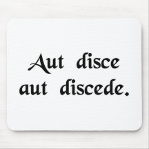 Apprenez ou partez tapis de souris