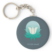 AQUA DER GELEE-BLUMEN-KEYCHAIN schlüsselanhängern