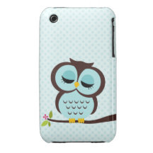 Aqua-Eulen-Fall für iPhone 3GS iPhone 3 Case-Mate Hüllen